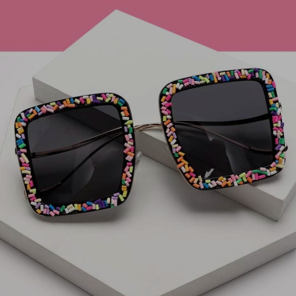 Sprinkles Oversized Sunglasses EUC